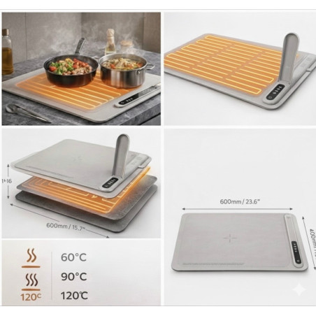 Celox Plata 2.0 — Plata Shabbat enroulable 500W | Livraison France
